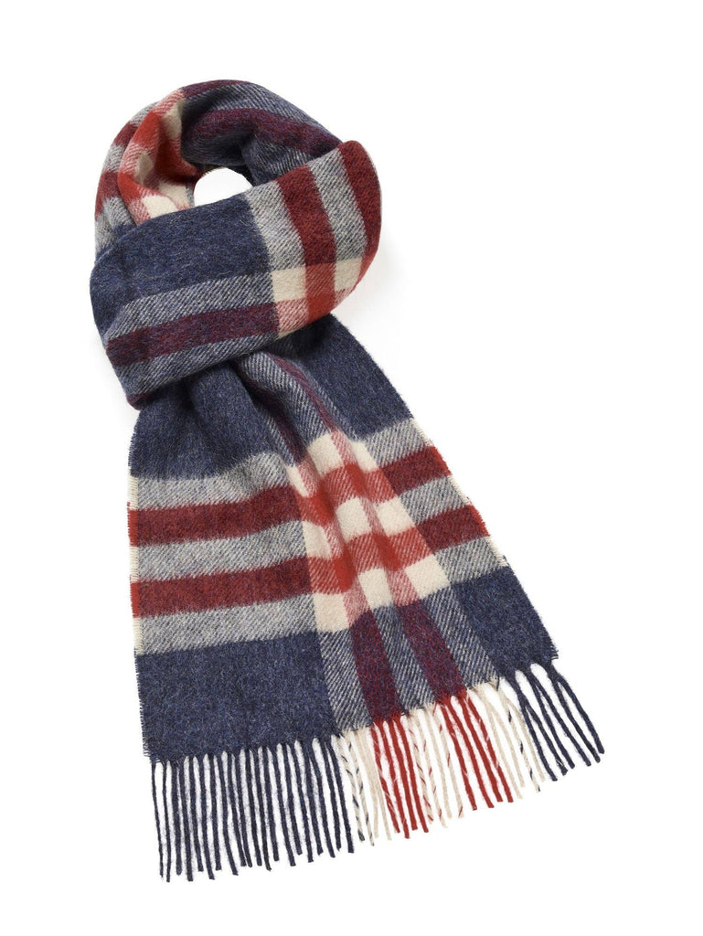 Bronte Moon - Westminster Denim Scarf, Merino Lambswool, Made in England, Bronte Moon