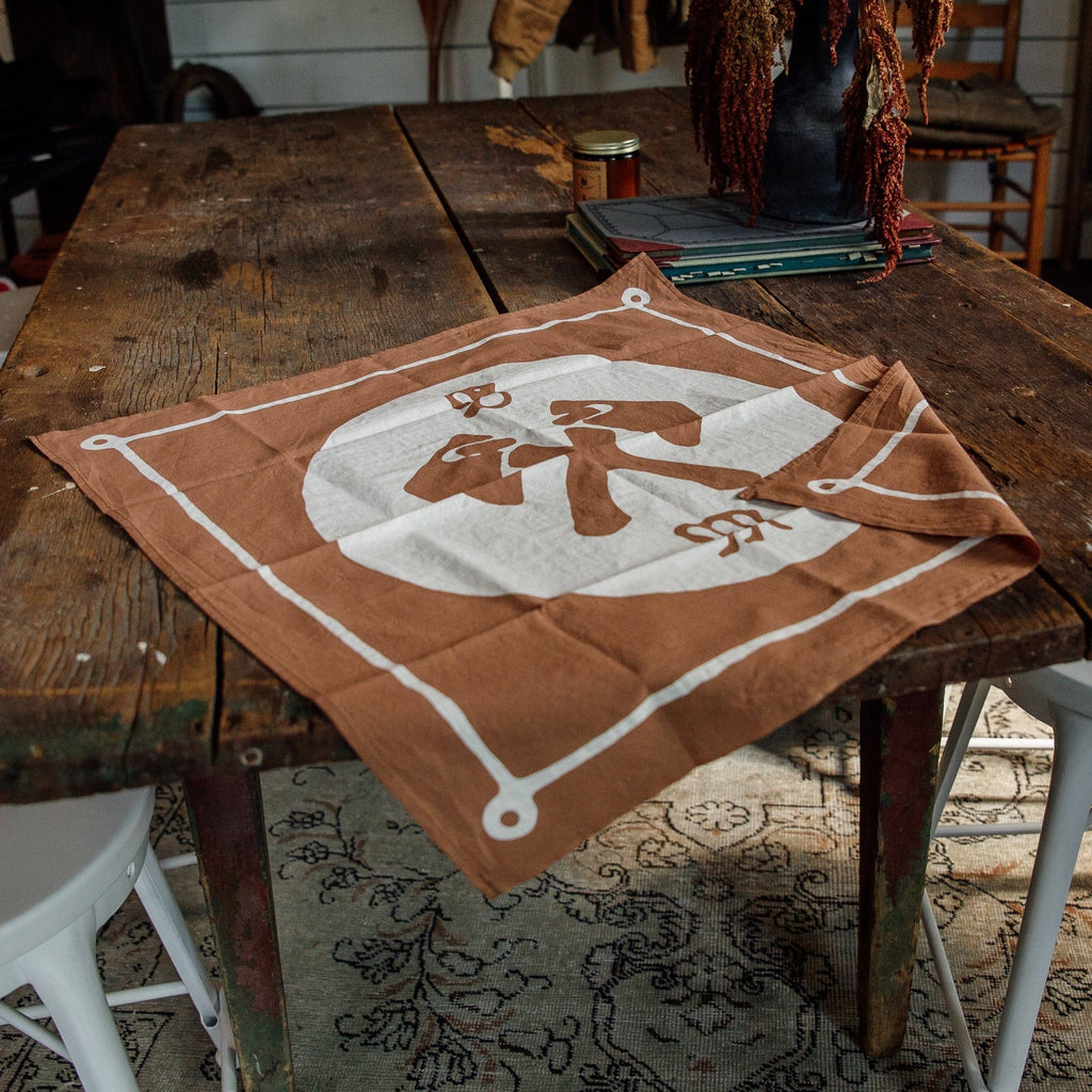 Bradley Mountain - Axe Bandana - Japanese Selvedge - Tobacco