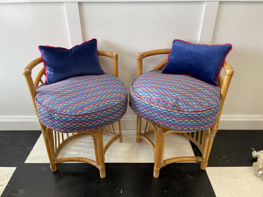 Bamboo Armchair Pair