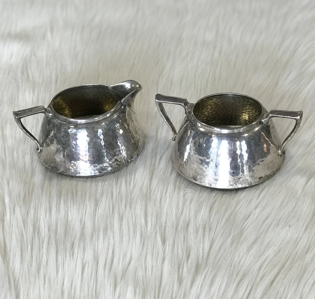 Antique Forbes Silver Co. Creamer and Sugar Bowl