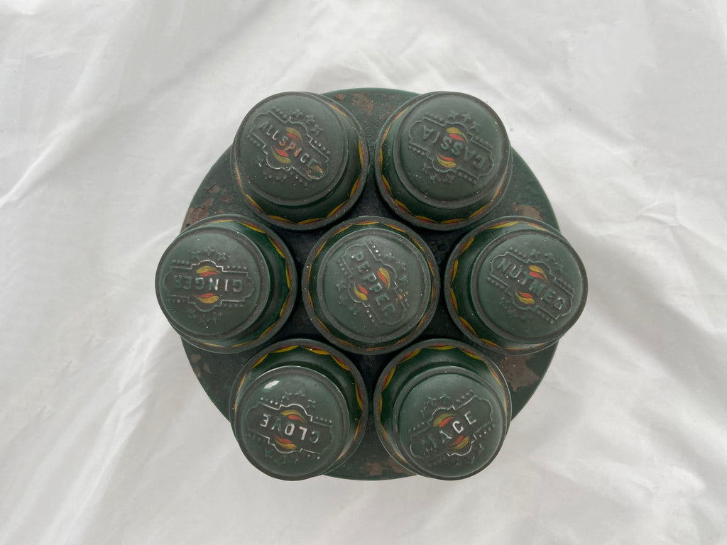 Antique Tin Spice Round