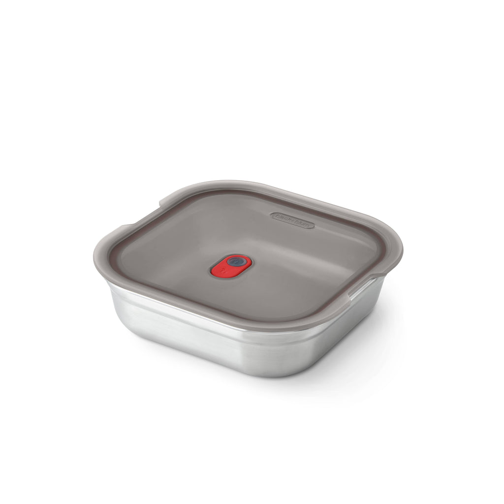 Black+Blum - Lunch Box - Microwave-Safe Leak Proof Stainless Steel Box Sq: Large 1.4L